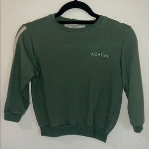 Acacia Swimwear Olive Crew Neck Sweater kids
